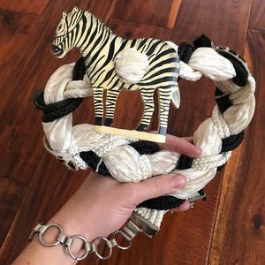 Vintage Zebra Belt